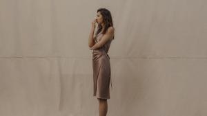 Model wearing Peter Cohen