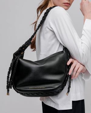 Deborah Kent's Boutique in South Tampa — Black Crosshatch Small Front  Pocket Tote by B. May Bags