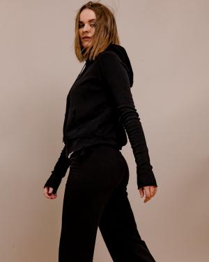 Tee Lab Raw Edge Hoodie