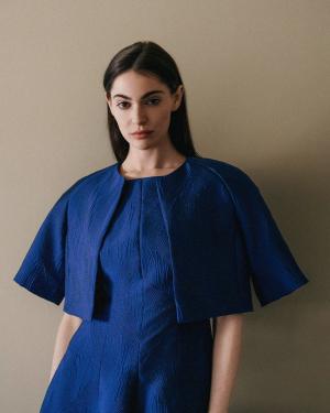 Talbot Runhof Cape Jacket