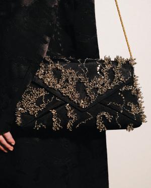 Dries Van Noten Beaded Envelope Clutch