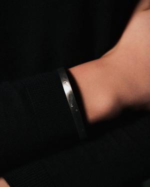 Sarah McGuire Diamond and Silver Cuff