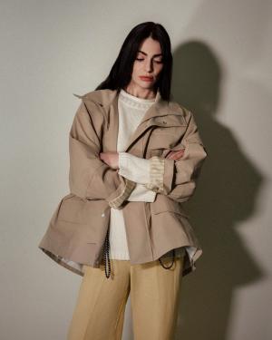 Plan C Short Trench Jacket