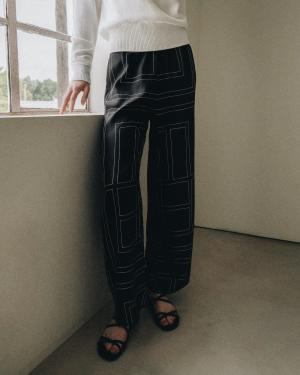 Toteme monogram silk pj pant