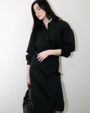 Lemaire Poplin Twisted Dress