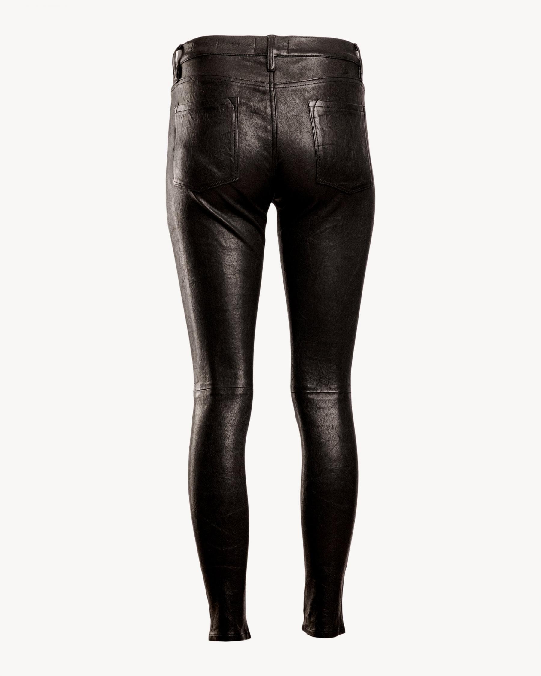 frame le skinny leather pants