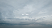 Vince opening title with sky and ocean with Vince logo