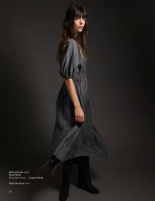 model wearing Ulla Johnson dress Trunk Show Thursday-Friday — August 25-26 Gianvito Rossi boot