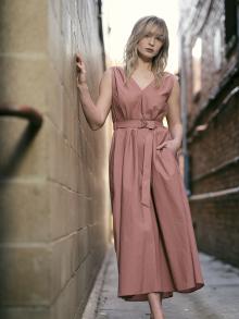 model wearing brunello cucinelli dress