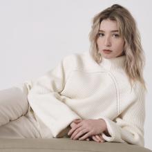Model wearing Sweater
