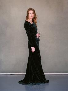 Talbot Runhof Velvet Dress