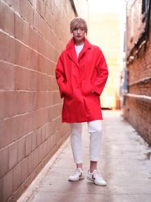 Herno red coat hotsell