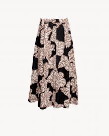 Rosso 35 Printed Linen Skirt