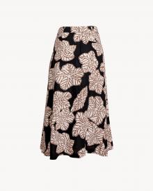 Rosso 35 Printed Linen Skirt