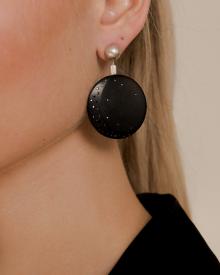 Whitby Jet Disc Earrings