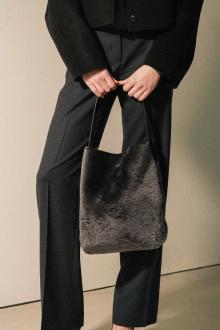 B. May Bags Shearling Small Hobo Bag