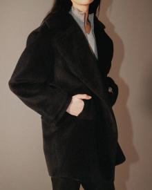 Lorena Antoniazzi Wool and Alpaca Teddy Coat