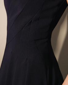 Talbot Runhof Navy Gown