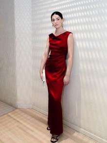 Talbot Runhof Silk Dress