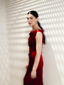 Talbot Runhof Silk Dress