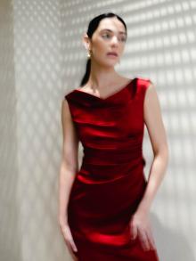 Talbot Runhof Silk Dress