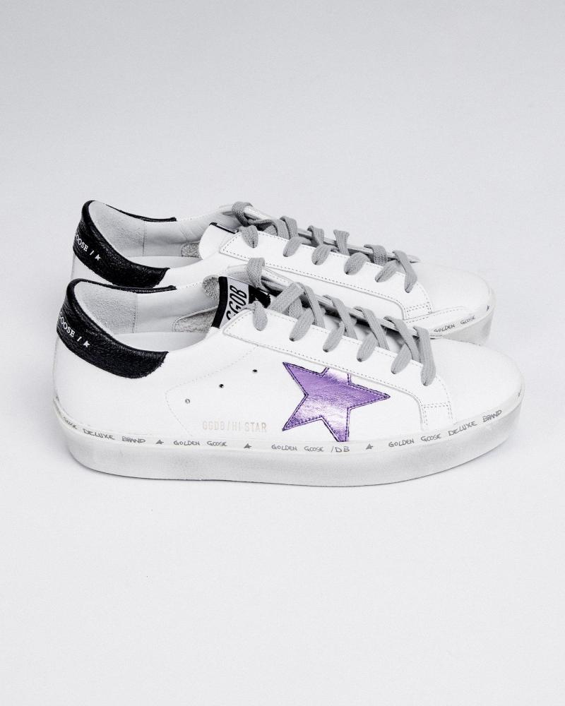 スニーカー Golden  Sneaker Hi Star White Lilac Golden Goose Low Hi Star white/silver/lilac sneakers