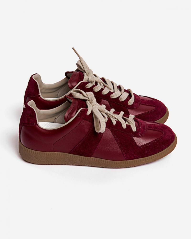 Margiela Sneakers oxblood red 6- Maison abersons