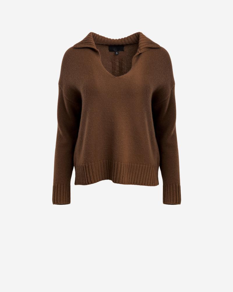 nili lotan tiara v neck sweatshirt
