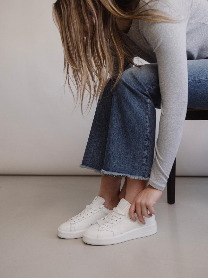 ★Golden ★ Purestar Moonlightstar Sneakers Optic White Pure Star Sneaker - Optic White Moonlight | GOLDEN GOOSE
