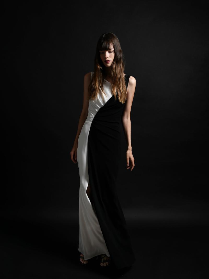 Talbot Runhof Dress blk wht 36 6 Talbot Runhof abersons